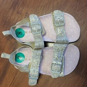Carter's Gold Toddler Girls sandals size 8